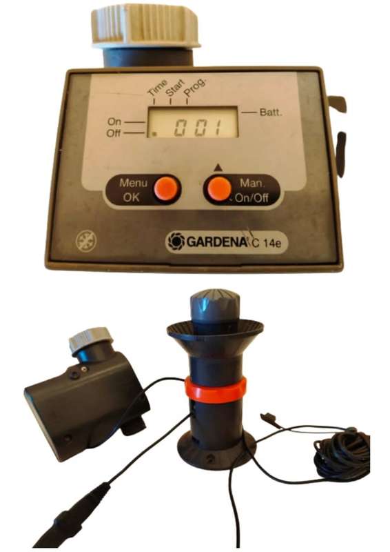 GARDENA WATER COMPUTER C14e AND RAIN SENSOR