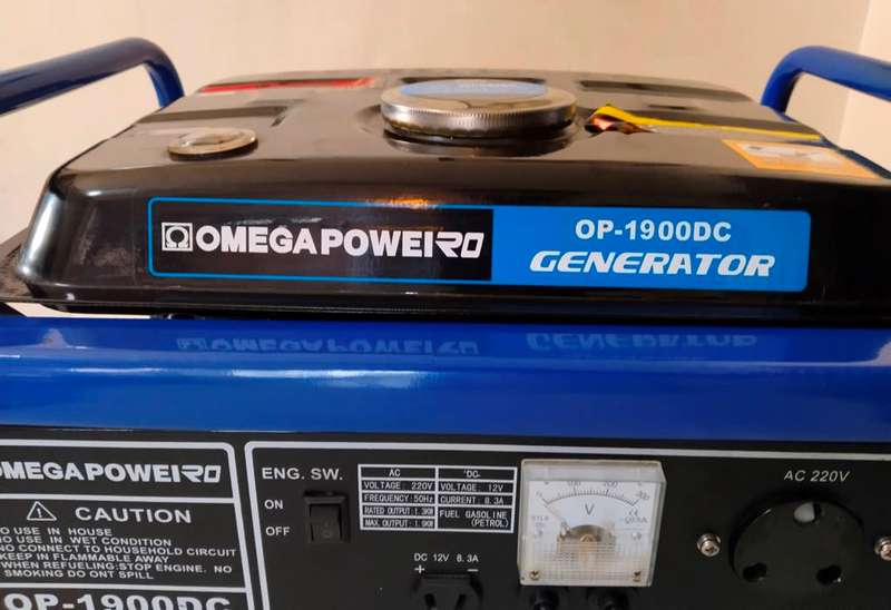 OMEGA POWERD GENERATOR OP-1900DC  4-STROKE  1.9KW