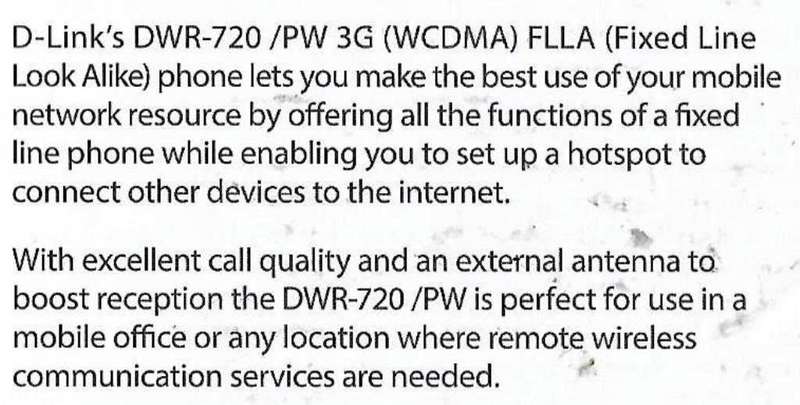 3G WIFI PHONE FIXED DESK LOOK-ALIKE WIFI HOTSPOT PORTABLE SIM SLOT SD-CARD SLOT RE-CHARGEABLE BATTER