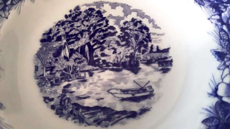 FOUR BLUE & WHITE PLATES ~ ORTAI COLLECTION [TAIWAN]