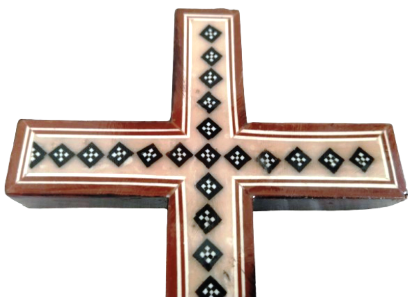 WOOD CROSS ON BASE