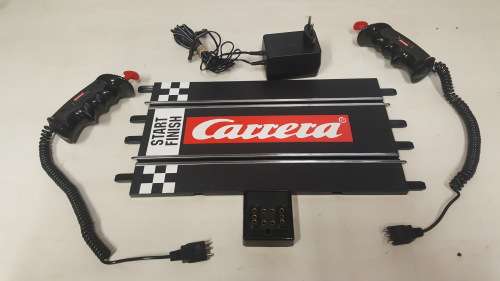 CARRERA 20709 CONTROLLER X 2 / TRANSFORMER + START / FINISH TRACK - WORKING