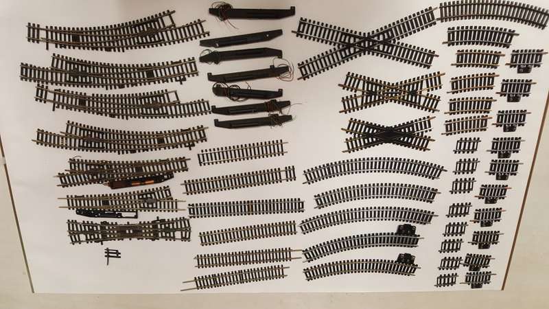 Mixed  HO Railway track joblot