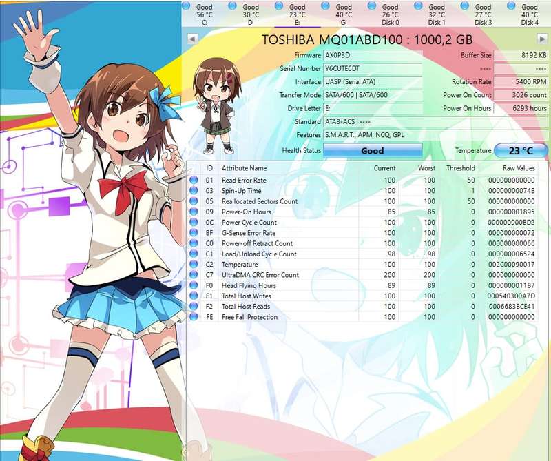 2.5` HDD Toshiba 1TB
