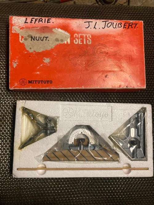Mitutoyo combination protractor set