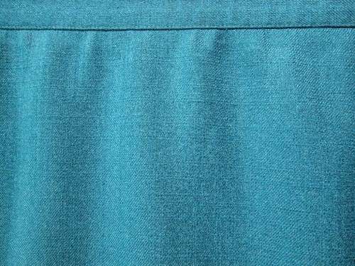 Vintage Lined Teal Skirt - Size 44