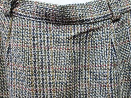 Vintage Houndstooth Acrylic/Wool/Polyester Lined Pencil Skirt- Size 32(Waist 60cm, Hip 87cm) Quality