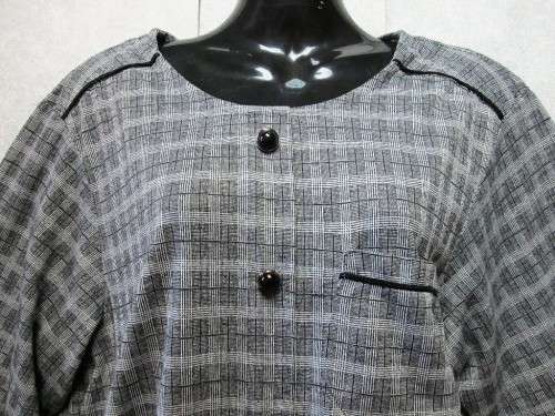 Vintage Black/Grey c1980's Shirt - Size 36