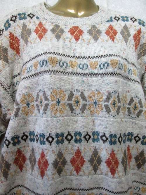 Vintage Patterned Jersey - Size M