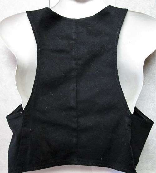 Stretch Cotton Black Waistcoat - Size 32 *Quality Brand