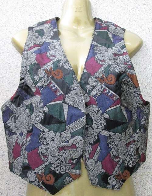 Vintage Patterned Waistcoat - Size 36 (Chest 94cm)