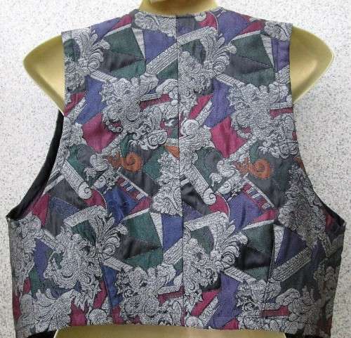 Vintage Patterned Waistcoat - Size 36 (Chest 94cm)