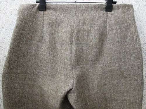 Warm Wool Effect Taupe Polyester Pants + Pockets - Size 32 (Waist 70cm, Hip 92cm) *Quality Brand