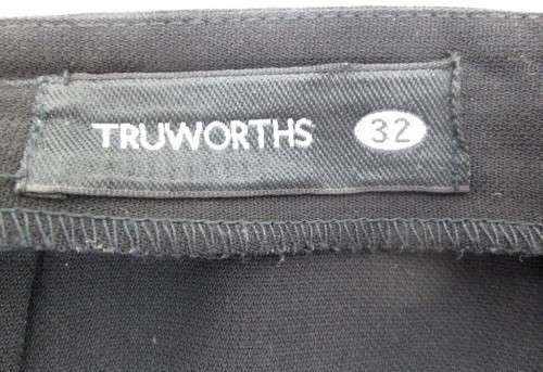 Vintage High Waist Black Polyester Pants - Size 32 (Waist 63cm, Hip 100cm) *Quality Brand