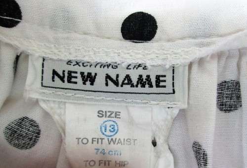 Vintage Cotton White & Black Polka Dot Patterned Shorts - Size 37 (Waist 74cm)
