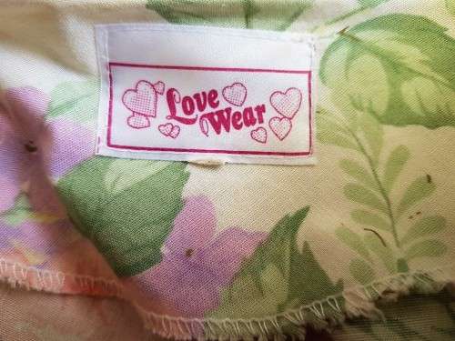 Vintage PastelPatterned Cotton Dress - Size 34 (Chest 87cm)