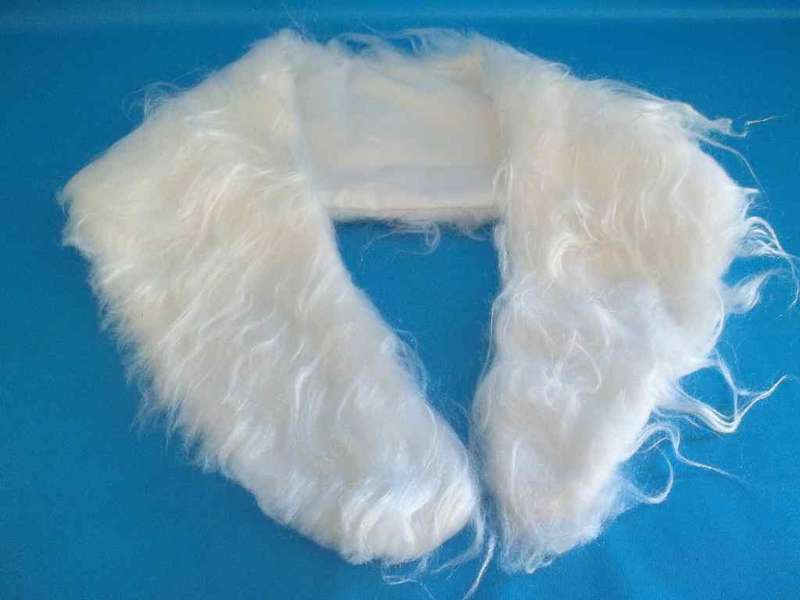 Faux White Fur Collar Attachment
