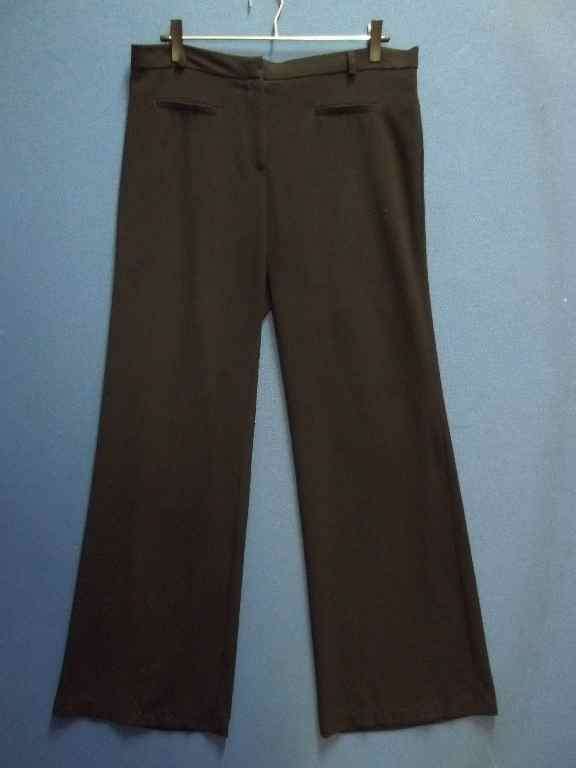 Black Work Wear Pants (62% Polyester / 33% Rayon / 5% Spandex) - Size 38 * Quality Brand