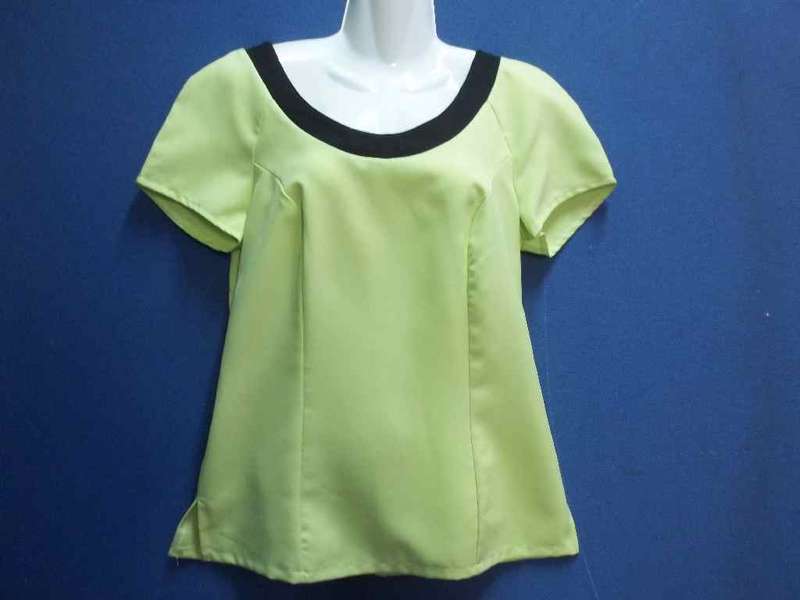 Lime & Black Work Wear Shirt - Size 34