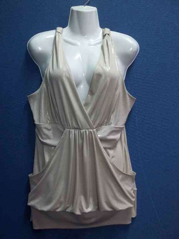 Pale Gold Evening Top (Imported Fabric) - Size 40 * Quality Brand