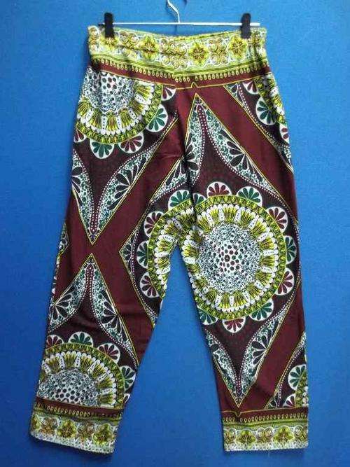 Unisex Ethnic Loose Fit Pants - Waist 80cm