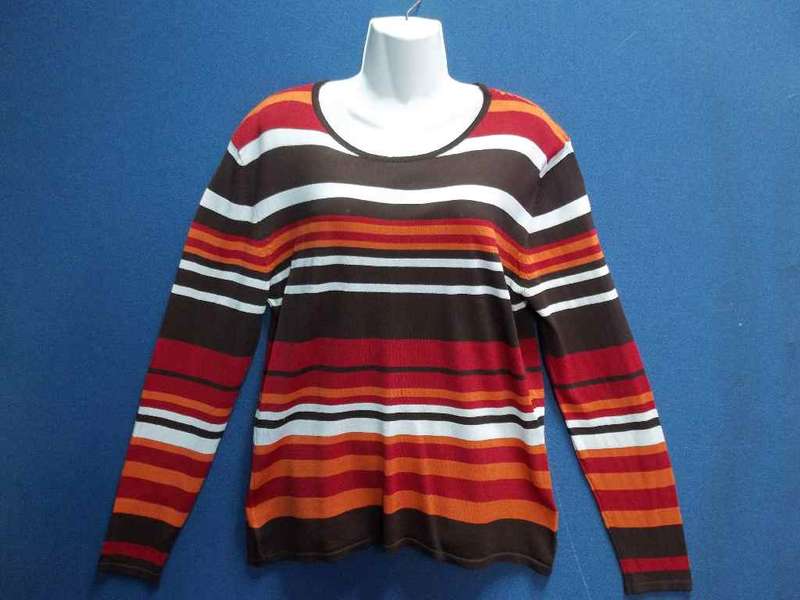 Stripy Jersey (55% Rayon/45% Nylon) - Size XL * Quality Brand