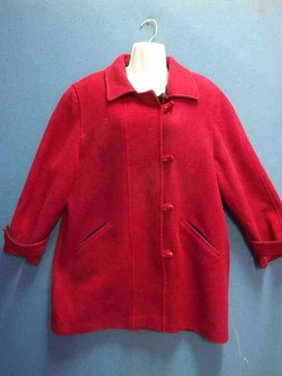 Warm Dark Red Lined Jacket - Chest 110cm * Quality