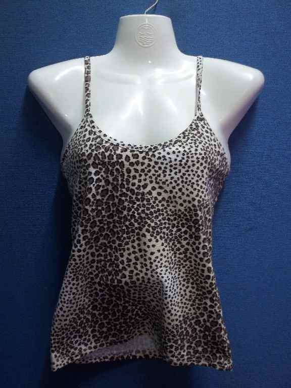 Animal Print Strappy T-Shirt - Size SS