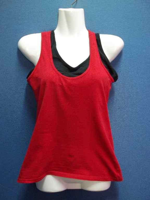 Red & Black Sports T-Shirt - Chest 80cm