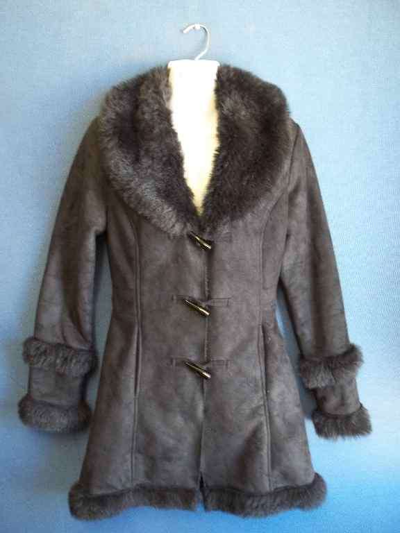 Warm Black Thigh Length Fashion Jacket - Size 30 * Quality Brand