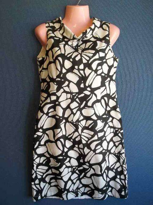 Lined Black & White Sundress - Chest 84cm