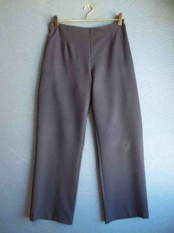 Navy Polyester Pants With Elasticated Waist - Waist 76cm, Hips 97cm