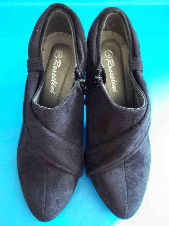 Suede Feel Ankle Boots Heels 7cm - Size 3