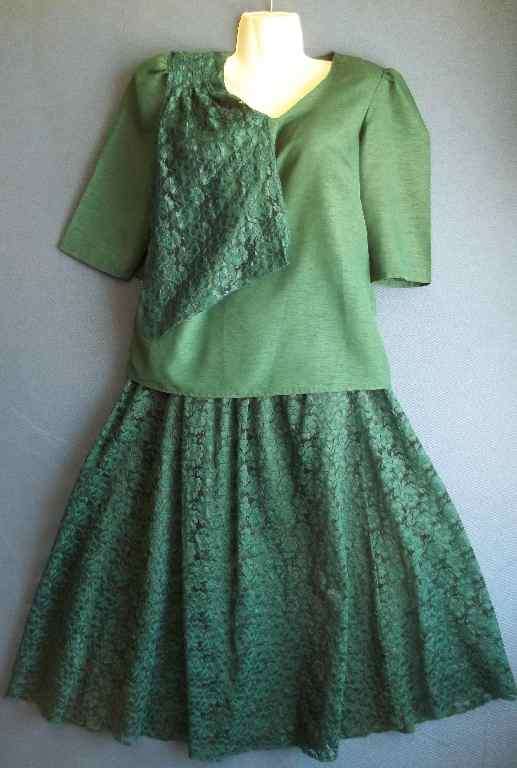 VintageGreen Two Piece - Chest 92cm, Elasticated Waist 56cm-74cm