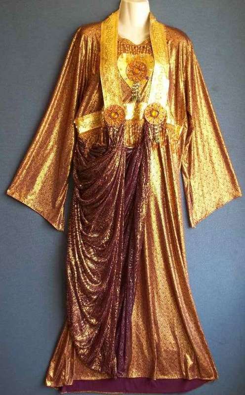 Beautiful Embroidered/Beaded Lightweight Full Length Dress - Chest 102cm