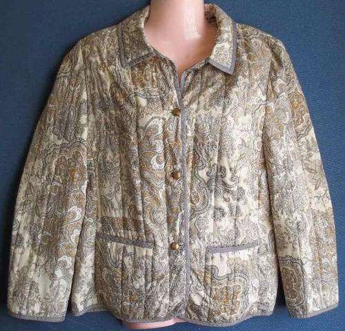 Vintage Paisley Lightweight Quilted Jacket - Size 38 (Chest 97cm)