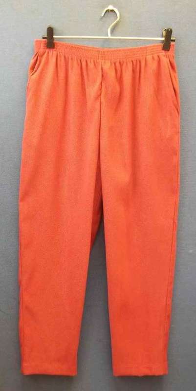 Light Plum Stretch Polyester Pants - Size 36 (Waist 70cm-100cm, Hip 108cm)