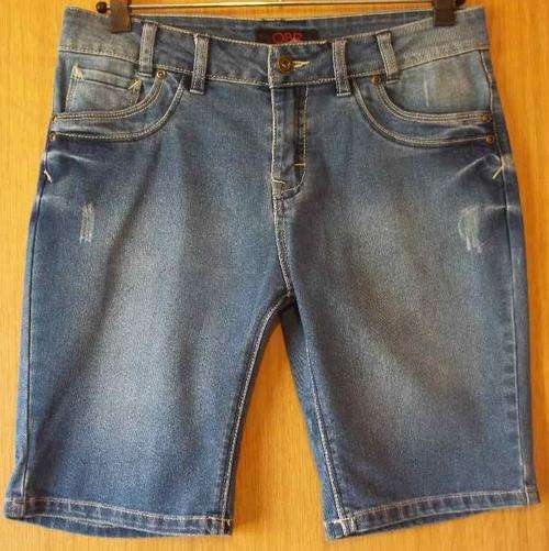 Stretch Denim Shorts - Size 34 (Waist 80cm, Hip 94cm) * Quality Brand