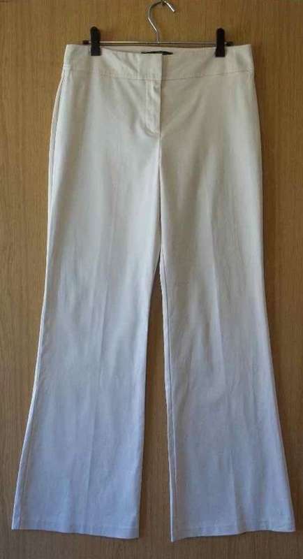 Champagne Stretch Cotton Pants - Size 34 (Waist 76cm, Hip 90cm) * Quality Brand, Imported Fabric