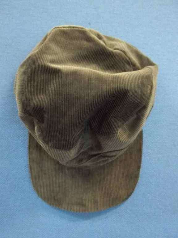 Dark Green Corduroy Cap