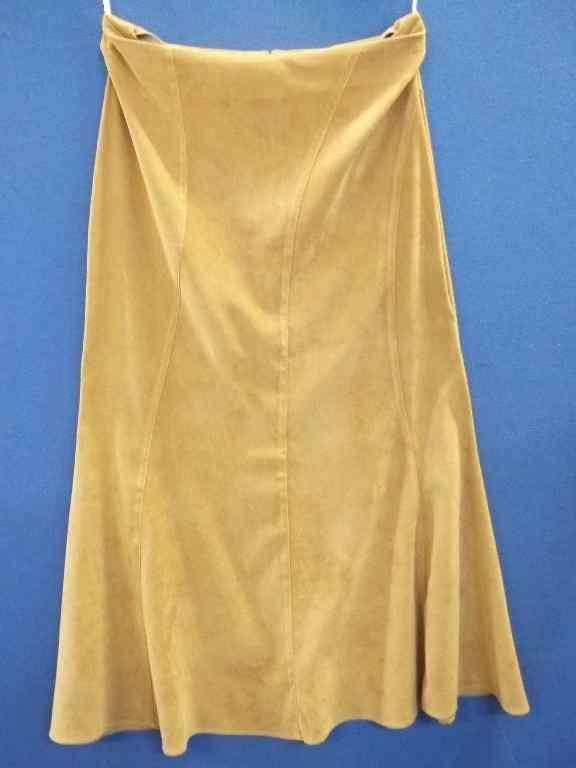 Long Mustard Skirt - Size 38