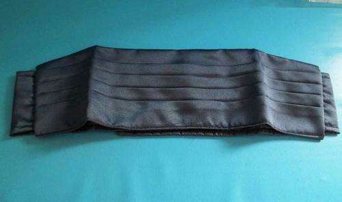 Dark Blue Satin Cumber Band