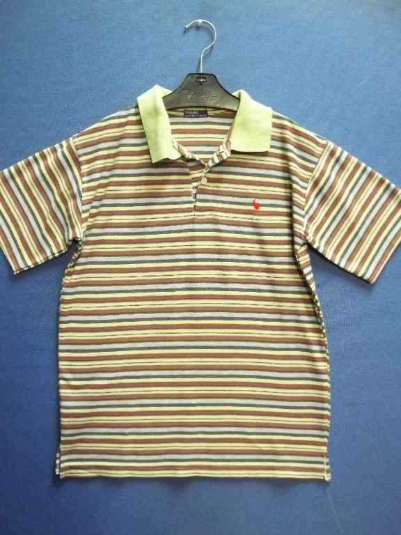 Stripy Polo Mens Golf Shirt - Size +/- M * Quality Brand