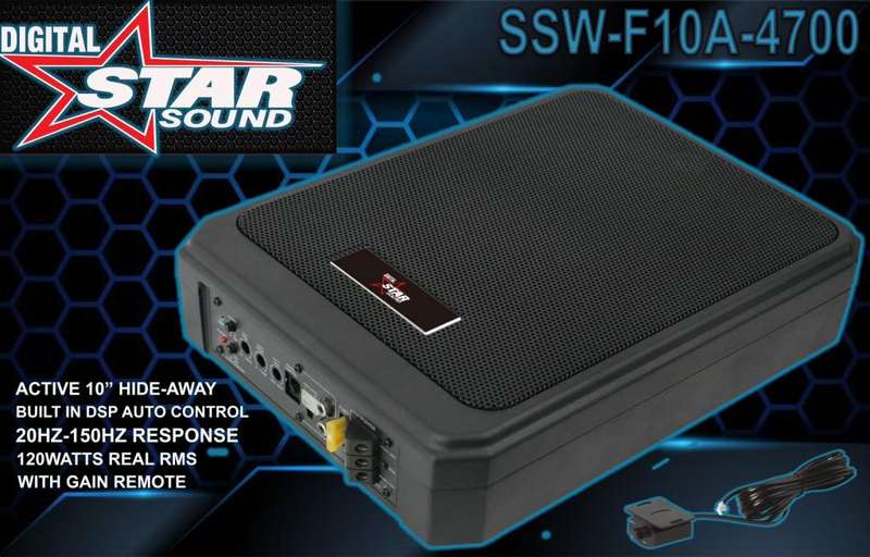 Starsound SSW-F10A-4700 10 Compact Amplified Active Subwoofer