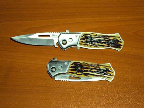 Stainless Steel Knife ** Beautiful Bonelike Handle **
