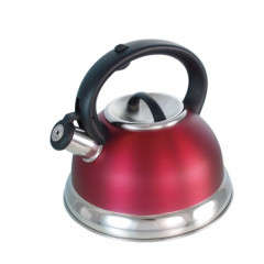 *** WHISTLING KETTLE*** FUNKY COLOUR MAROON***3.0L**** WORKS ON INDUCTION ALSO