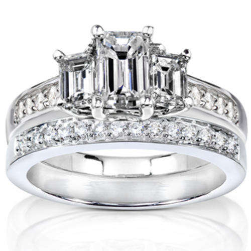 Exquisite Breathtaking - Sensational 2.75ctw Cr. Diamond wedding set**Sizes 6