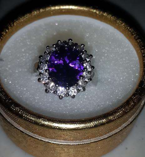 GENUINE NATURAL SKY BLUE TOPAZ RING CRAFTED IN SOLID .925 STERLING SILVER
