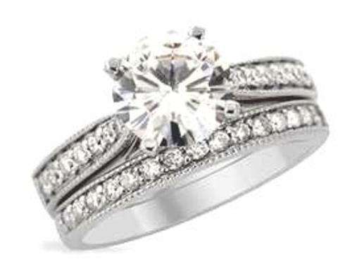 Exquisite Breathtaking - Sensational 2.75ctw Cr. Diamond wedding set**Sizes 6