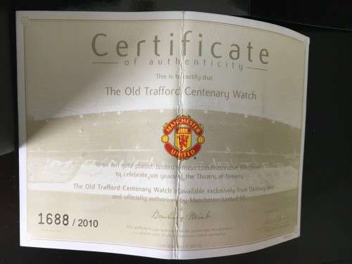 Manchester United Watch Celebrating 100 Years at Old Trafford No. 1688 of 2010